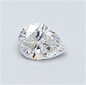 Natural Diamond 0.51 Carats, Pear with  Cut, E Color, SI2 Clarity and Certified by GIA