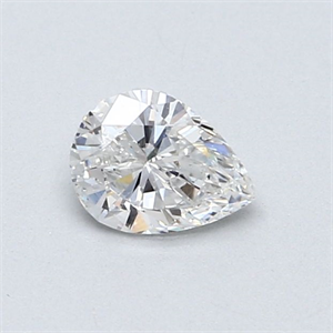 Picture of Natural Diamond 0.51 Carats, Pear with  Cut, E Color, SI2 Clarity and Certified by GIA