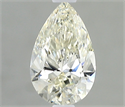 Natural Diamond 0.53 Carats, Pear with  Cut, J Color, SI1 Clarity and Certified by IGI