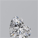 Natural Diamond 0.51 Carats, Heart with  Cut, E Color, SI1 Clarity and Certified by GIA