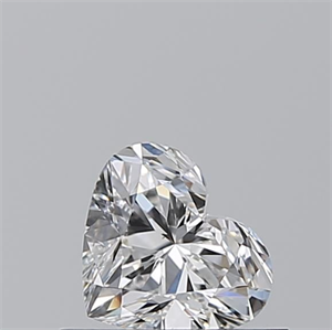 Picture of Natural Diamond 0.51 Carats, Heart with  Cut, E Color, SI1 Clarity and Certified by GIA
