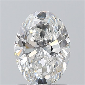 Picture of Natural Diamond 1.01 Carats, Oval with  Cut, F Color, SI1 Clarity and Certified by GIA