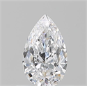 Natural Diamond 0.51 Carats, Pear with  Cut, D Color, VS2 Clarity and Certified by GIA
