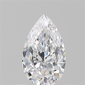 Picture of Natural Diamond 0.51 Carats, Pear with  Cut, D Color, VS2 Clarity and Certified by GIA
