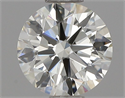 Natural Diamond 0.70 Carats, Round with Excellent Cut, J Color, VVS2 Clarity and Certified by IGI