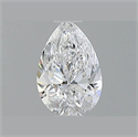 Diamante Natural 0.58 quilates, De pera , Color D, claridad VVS2 y certificado GIA