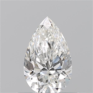 Picture of Natural Diamond 0.52 Carats, Pear with  Cut, G Color, VS2 Clarity and Certified by GIA