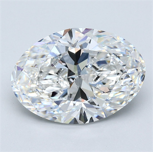 Picture of Natural Diamond 5.03 Carats, Oval with  Cut, F Color, SI1 Clarity and Certified by GIA