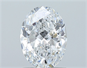 Natural Diamond 1.00 Carats, Oval with  Cut, D Color, VS2 Clarity and Certified by GIA