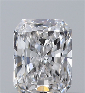 Picture of Natural Diamond 0.30 Carats, Radiant with  Cut, F Color, VVS1 Clarity and Certified by GIA