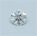 Natural Diamond 0.40 Carats, Round with Excellent Cut, H Color, SI2 Clarity and Certified by GIA