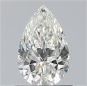Diamante Natural 0.73 quilates, De pera , Color H, claridad VS1 y certificado GIA