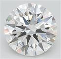 Lab Grown Diamond 3.51 Carats, Round with Ideal Cut, D Color, IF Clarity and Certified by IGI