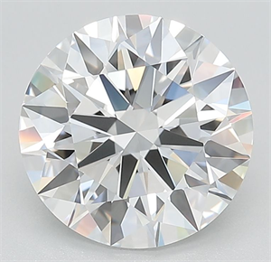 Picture of Lab Grown Diamond 3.51 Carats, Round with Ideal Cut, D Color, IF Clarity and Certified by IGI