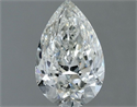 Natural Diamond 1.00 Carats, Pear with  Cut, H Color, SI1 Clarity and Certified by IGI
