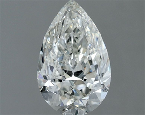 Picture of Natural Diamond 1.00 Carats, Pear with  Cut, H Color, SI1 Clarity and Certified by IGI