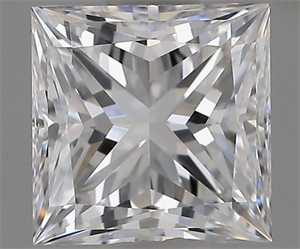 Foto Diamante Natural 1.41 quilates, Princesa , Color D, claridad VVS2 y certificado GIA de