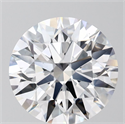 Lab Grown Diamond 3.74 Carats, Round with Ideal Cut, D Color, VS1 Clarity and Certified by IGI