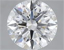 Lab Grown Diamond 2.65 Carats, Round with Excellent Cut, F Color, VVS2 Clarity and Certified by GIA