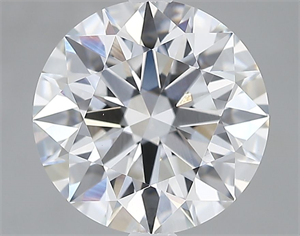 Picture of Lab Grown Diamond 2.65 Carats, Round with Excellent Cut, F Color, VVS2 Clarity and Certified by GIA