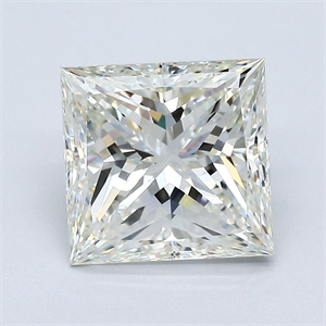 Picture of Natural Diamond 3.23 Carats, Princess with  Cut, J Color, VS2 Clarity and Certified by GIA