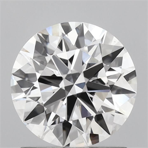 Picture of Lab Grown Diamond 1.25 Carats, Round with Ideal Cut, D Color, VVS2 Clarity and Certified by IGI