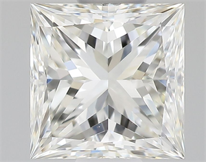 Picture of Natural Diamond 0.58 Carats, Princess with  Cut, I Color, VVS1 Clarity and Certified by GIA