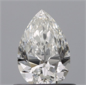Diamante Natural 0.53 quilates, De pera , Color G, claridad VVS2 y certificado GIA