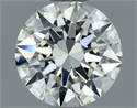 Natural Diamond 1.02 Carats, Round with Excellent Cut, I Color, IF Clarity and Certified by IGI