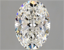 Natural Diamond 2.22 Carats, Oval with  Cut, G Color, SI1 Clarity and Certified by GIA