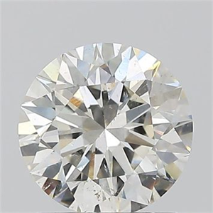 Picture of Natural Diamond 1.06 Carats, Round with Excellent Cut, J Color, SI2 Clarity and Certified by GIA