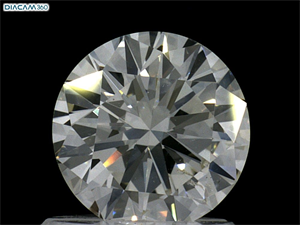 Picture of Natural Diamond 0.93 Carats, Round with Very Good Cut, K Color, SI2 Clarity and Certified by GIA