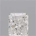 Natural Diamond 0.53 Carats, Radiant with  Cut, D Color, VVS1 Clarity and Certified by GIA