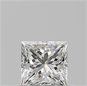 Natural Diamond 0.52 Carats, Princess with  Cut, G Color, VS2 Clarity and Certified by GIA