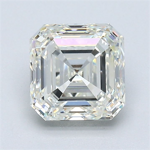 Foto Diamante Natural 1.71 quilates, Asscher , Color K, claridad VS1 y certificado GIA de