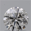 Natural Diamond 0.70 Carats, Round with Excellent Cut, H Color, I2 Clarity and Certified by GIA