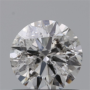 Picture of Natural Diamond 0.70 Carats, Round with Excellent Cut, H Color, I2 Clarity and Certified by GIA