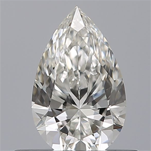 Picture of Natural Diamond 0.40 Carats, Pear with  Cut, G Color, VVS1 Clarity and Certified by GIA
