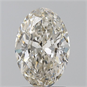 Natural Diamond 1.50 Carats, Oval with  Cut, J Color, VS2 Clarity and Certified by GIA