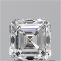 Natural Diamond 0.80 Carats, Asscher with  Cut, E Color, VVS2 Clarity and Certified by GIA