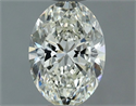 Natural Diamond 0.52 Carats, Oval with  Cut, I Color, VS1 Clarity and Certified by IGI
