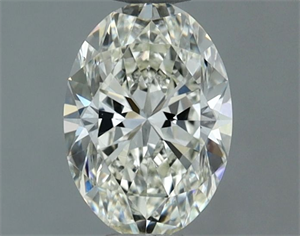Picture of Natural Diamond 0.52 Carats, Oval with  Cut, I Color, VS1 Clarity and Certified by IGI