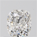 Diamante Natural 0.50 quilates, Del cojín , Color F, claridad SI1 y certificado IGI