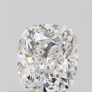 Foto Diamante Natural 0.50 quilates, Del cojín , Color F, claridad SI1 y certificado IGI de