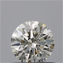 Natural Diamond 0.53 Carats, Round with Excellent Cut, I Color, IF Clarity and Certified by IGI