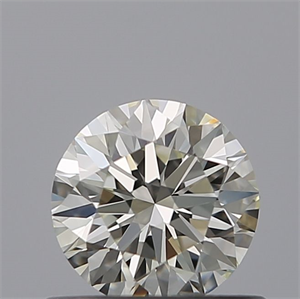 Picture of Natural Diamond 0.53 Carats, Round with Excellent Cut, I Color, IF Clarity and Certified by IGI