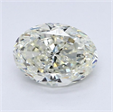 Natural Diamond 1.20 Carats, Oval with  Cut, L Color, VVS2 Clarity and Certified by GIA