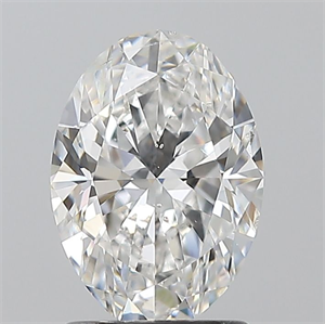 Picture of Natural Diamond 1.50 Carats, Oval with  Cut, D Color, SI1 Clarity and Certified by GIA