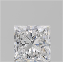 Diamante Natural 1.53 quilates, Princesa , Color D, claridad VS2 y certificado GIA