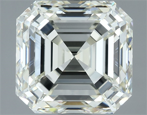 Foto Diamante Natural 3.05 quilates, Asscher , Color J, claridad VVS2 y certificado IGI de